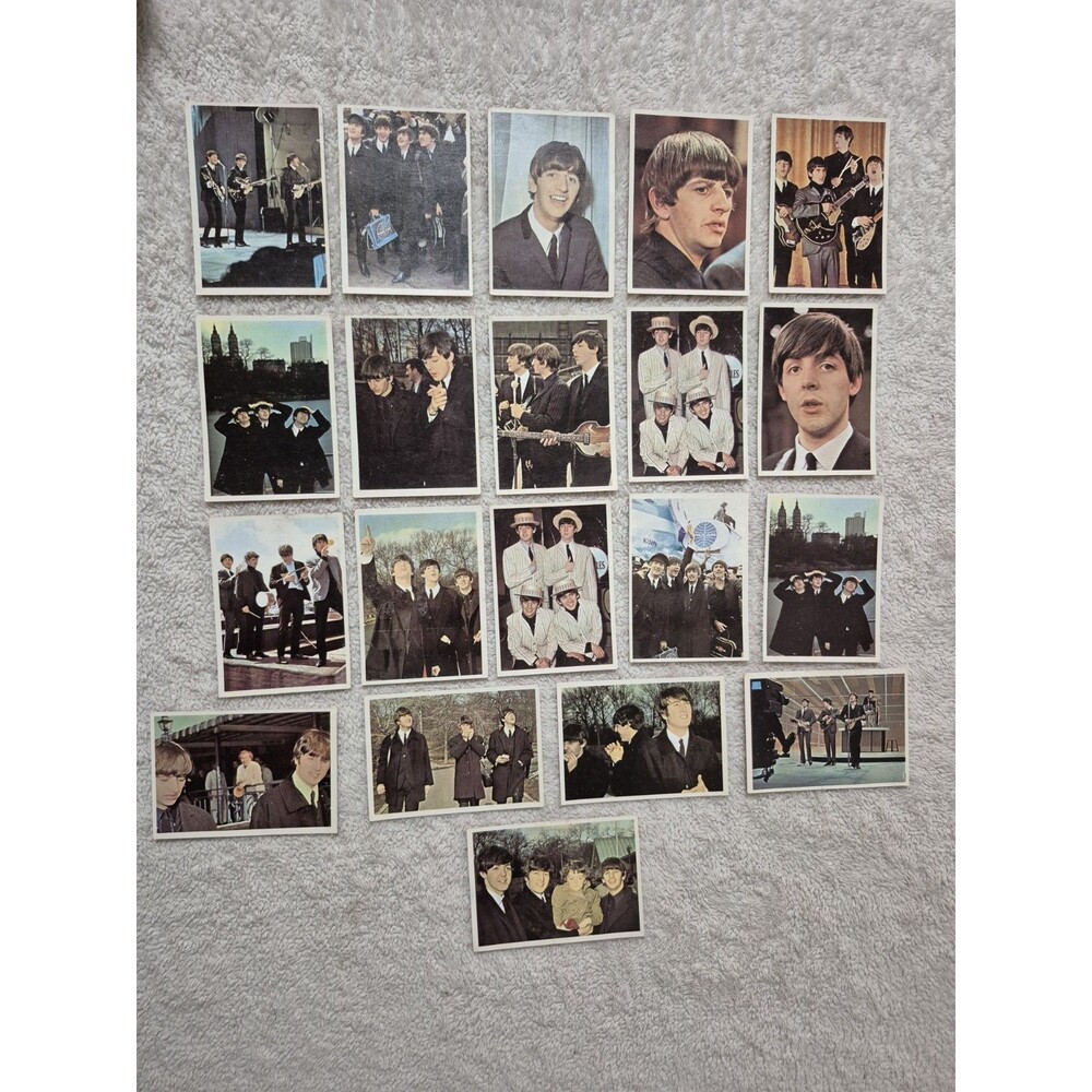 1964 Topps Beatles Color Trading Cards Lot of 20 Vintage Photo Cards